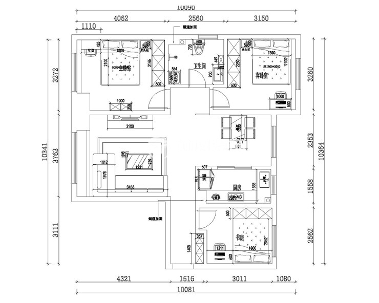 金地檀府-107平-北歐風(fēng)格-平面圖.jpg